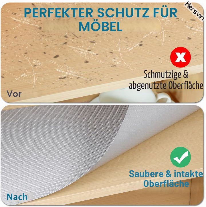 Hersvin Schubladenmatte (Übergrösse) 60cmx500cm Schrankpapier Schubladeneinlage Eva Wasserfest Nicht