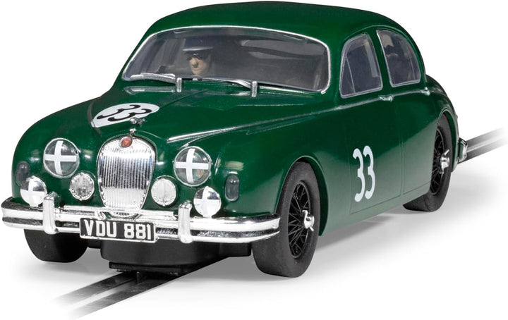 Scalextric C4506 1:32 Jaguar MK1 Mike Hawthorn #33 HD - Slotcar, Rennbahn, Auto für Rennbahn, Rennba