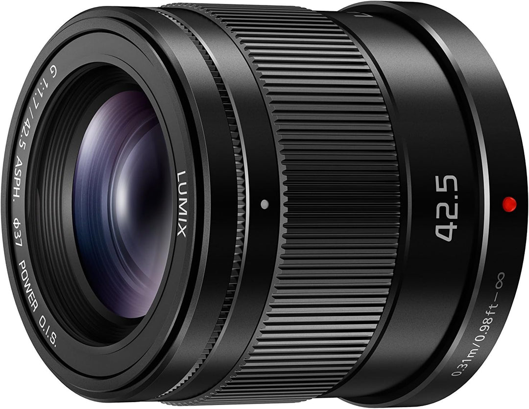 Panasonic H-HS043E LUMIX G Objektiv 42.5 mm/F1.7 ASPH.; optischer Bildstabilisator; schwarz Single,