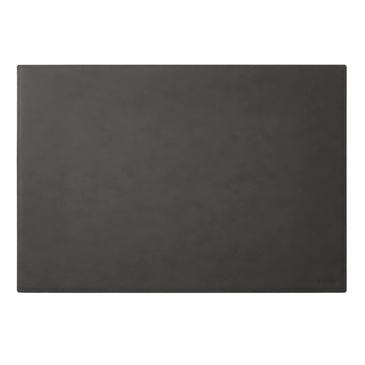 Eglooh - Mercurio - Schreibtischunterlage aus Leder Anthrazit Grau cm 65x45 - Handwerkliche Nähte un