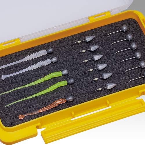 Meiho Slit Form Case J Yellow - 17.5x10.5x2.2cm - Slit Form C J Yellow