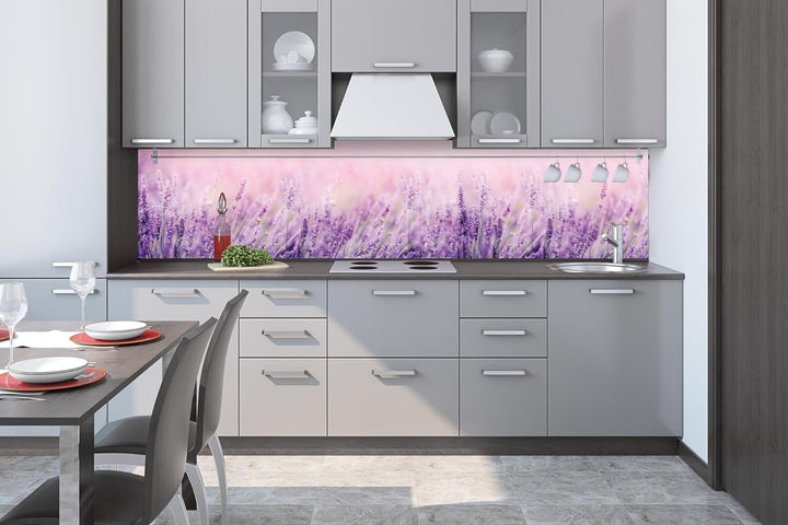 DIMEX Küchenrückwand Folie Selbstklebend Lavendel 260 x 60 cm | Klebefolie - Dekofolie - Spritzschut