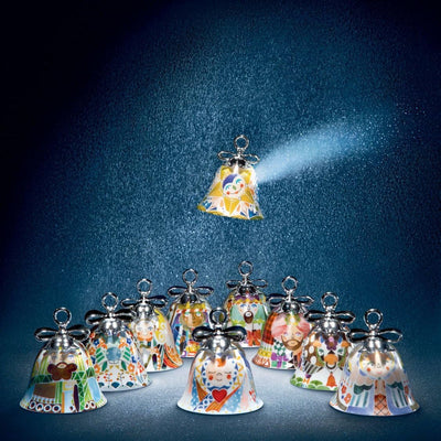 Alessi Weihnachttsschmuck, Porzellan, Bunt, 7.2 x 7.2 cm