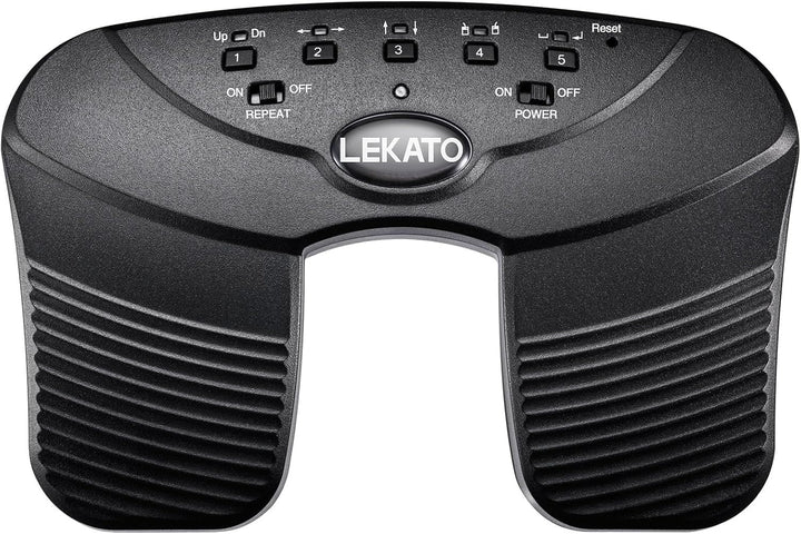 LEKATO Bluetooth Page Turning Pedal Silent Sheet Music Page Turner Foot Pedal for Tablet and Phone
