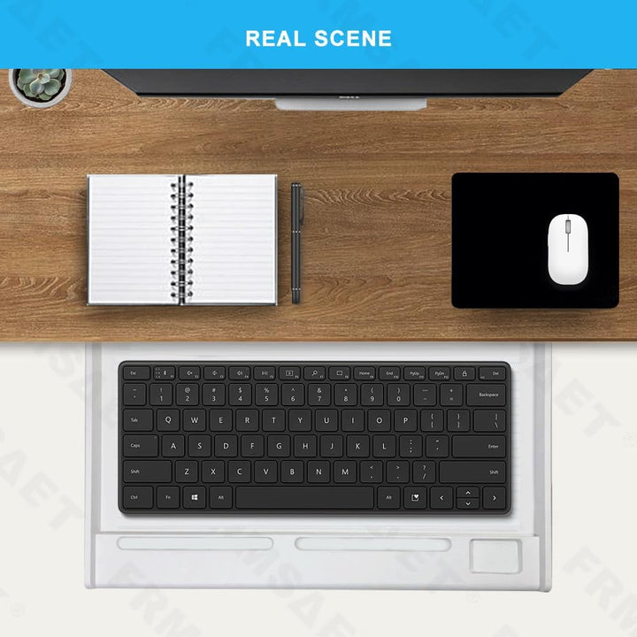 FRMSAET Büromöbelzubehör Tastaturschublade unter dem Schreibtisch Mehrzweckfach mit Einstellbarer Hö