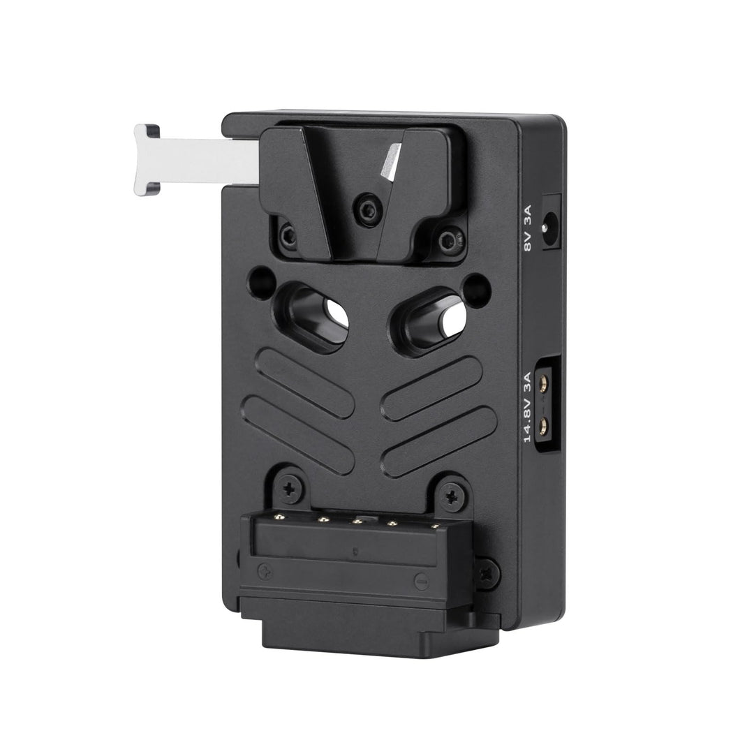 Nitze V Mount Battery Plate,V Mount Akku Batterieplatte mit Zwei 14,8 V/3A D-Tap und einem 8V/3A DC