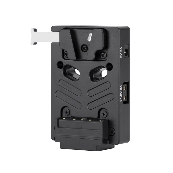 Nitze V Mount Battery Plate,V Mount Akku Batterieplatte mit Zwei 14,8 V/3A D-Tap und einem 8V/3A DC