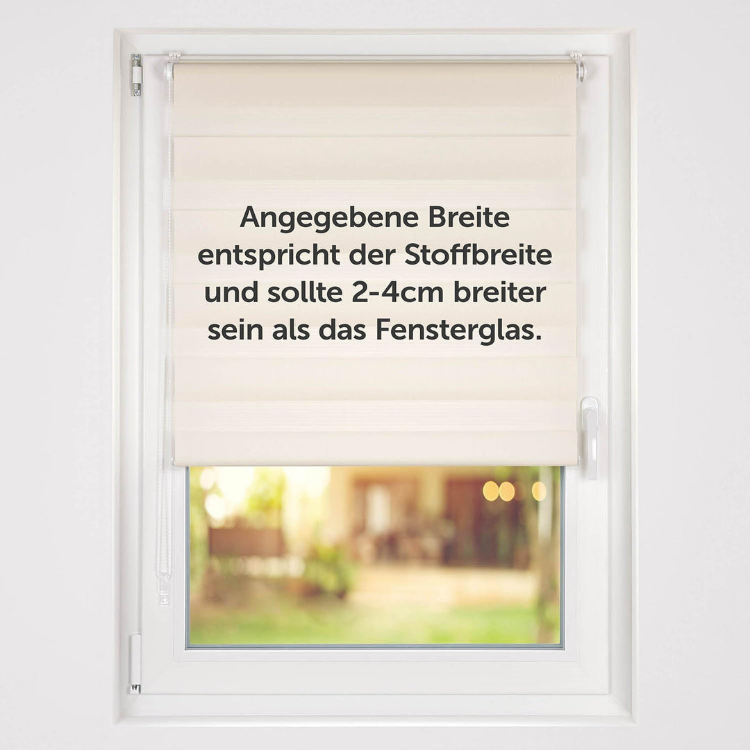 Blumtal Doppelrollo 60 x 155-195cm - Klemmfix Rollo, Rollos für Fenster ohne Bohren, Klemmrollo für
