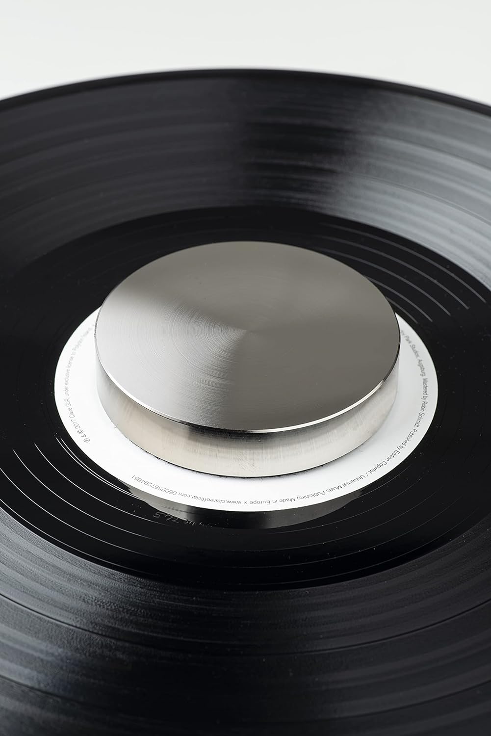 Pro-Ject Record Puck PRO, Modernes Schallplattengewicht mit Nickel-Finish, Klangverbesserung für all
