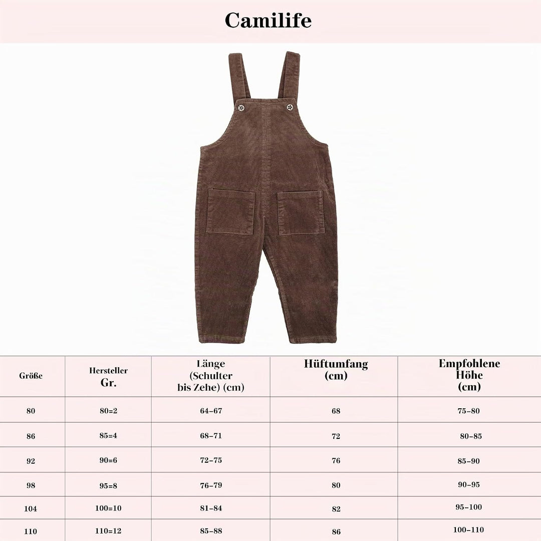 Baby Kleinkind Kinder Jungen Mädchen Kordsamt Latzhose Overall Kord Hose mit Hosenträger für Baby Kl