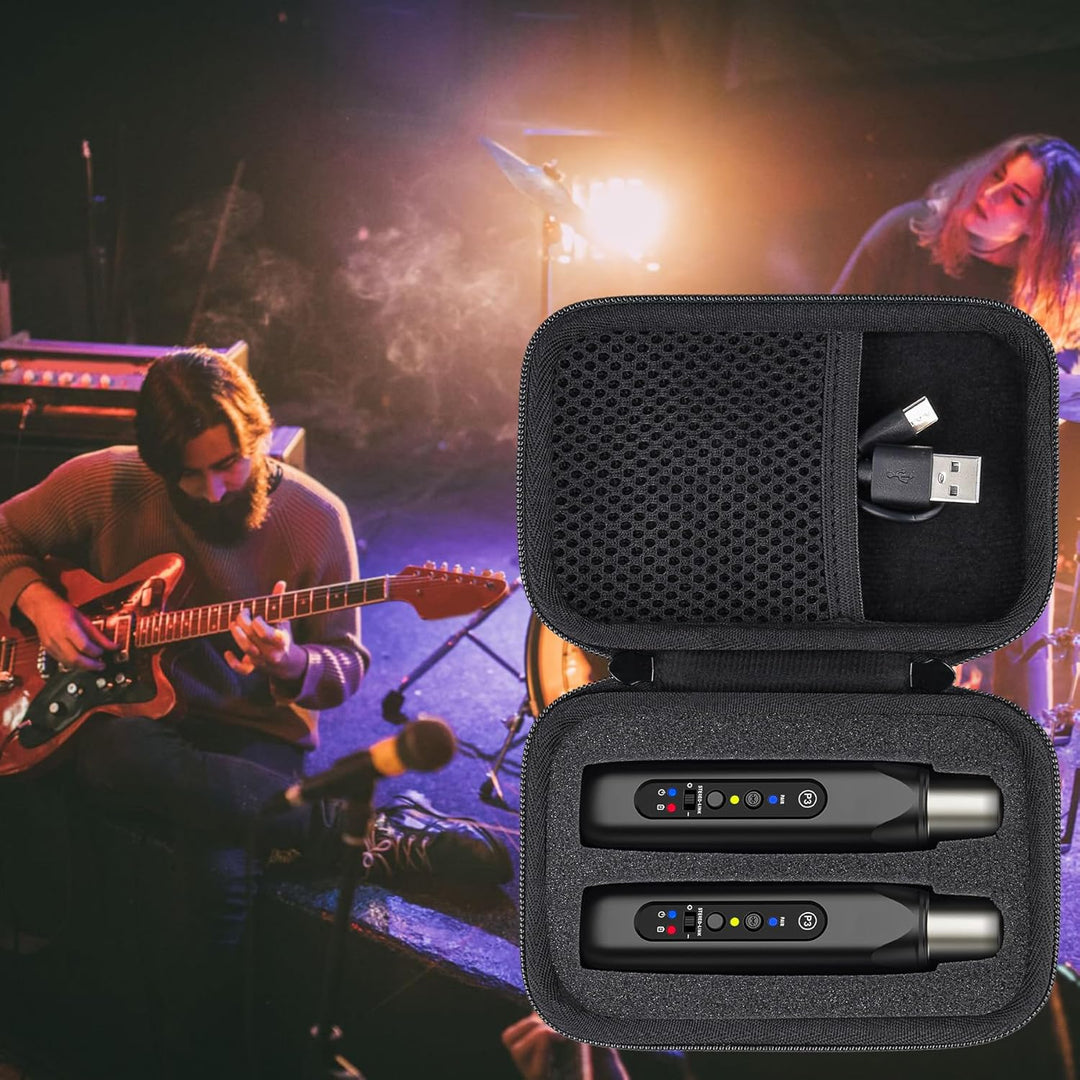 co2CREA Harte Reiseschutzhülle Etui Tasche für Xvive P3 P3D Wireless XLR Bluetooth-Empfänger System