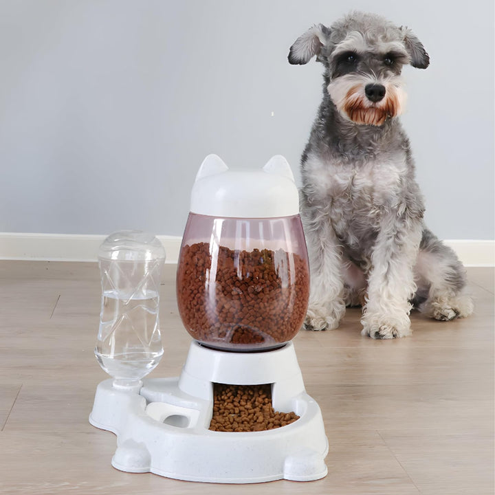 Retoo Futterspender Futterautomat Hunde, Katze, Automatischer, Futterspender Katze, Pet, Feeder, Mit