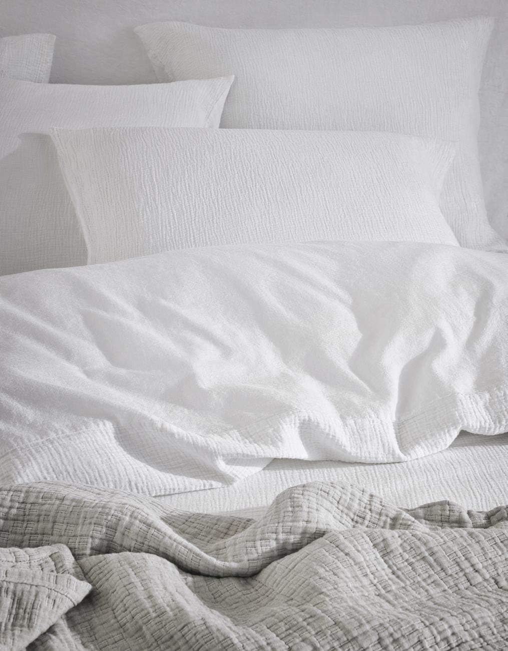 Marc O'Polo Bettwäsche Kuva Duvet I Grösse 155x220 80x80 cm I Farbe White