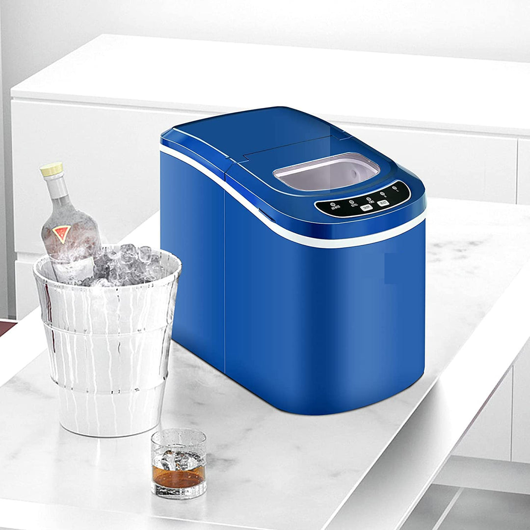 GOPLUS Eiswürfelmaschine, 12kg in 24 Std. Eiswürfelbereiter mit 2 Eiswürfel-Grössen & 2,2 Liter Wass