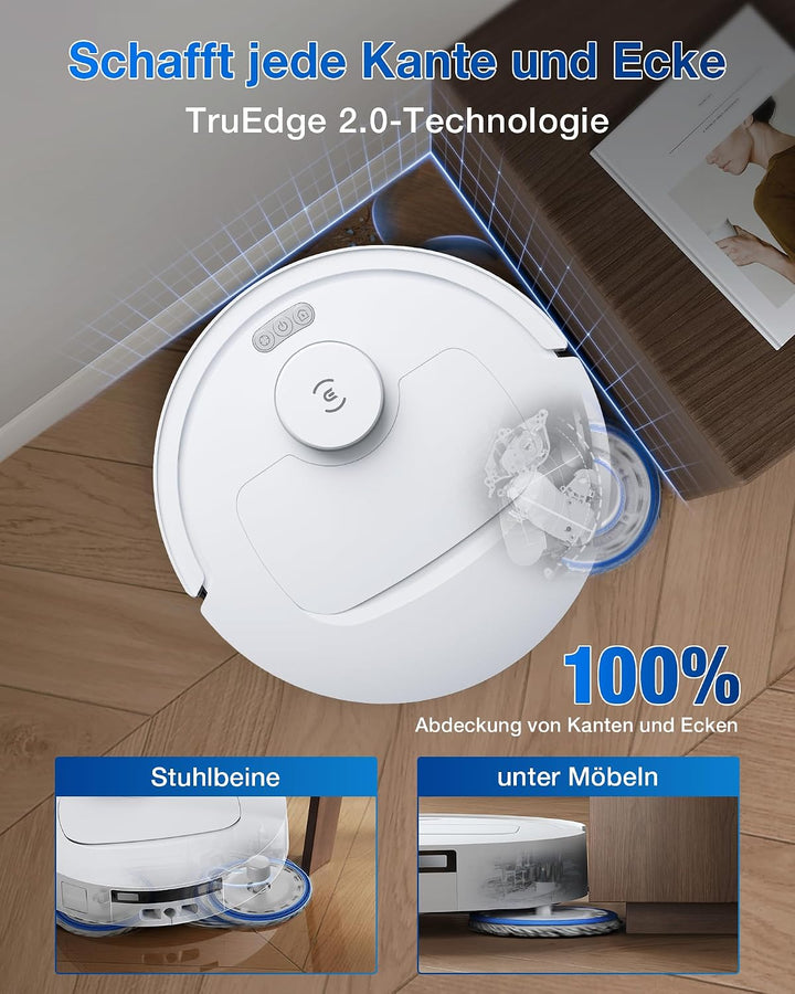 ECOVACS DEEBOT T30C Omni, Saugroboter mit Wischfunktion, 20.000 Pa, OZMO Turbo 2.0 Wischsystem, Zero