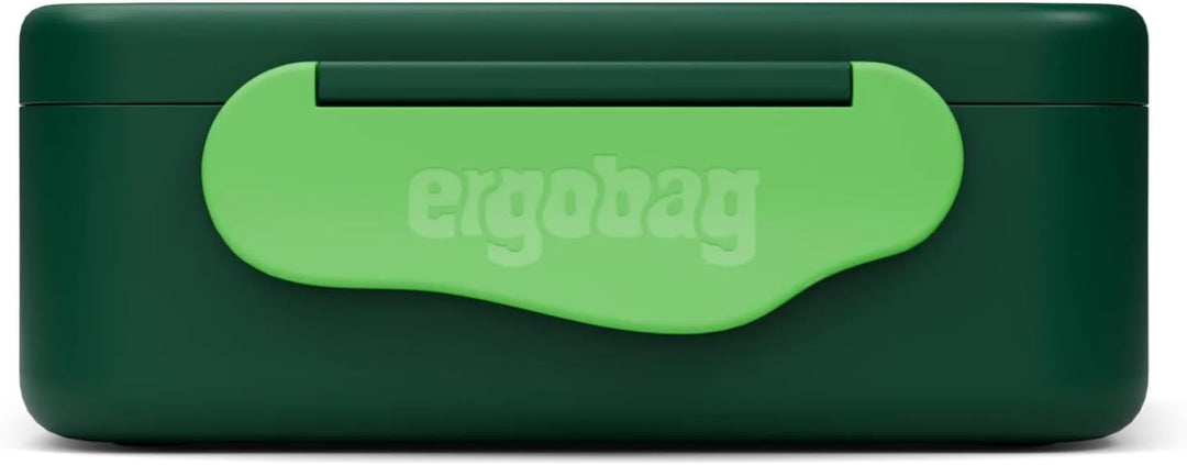 ergobag Brotdose mit Trennfach, BPA-frei, Spülmaschinenfest Dinosaurier - Grün Dinosaurier - Grün On