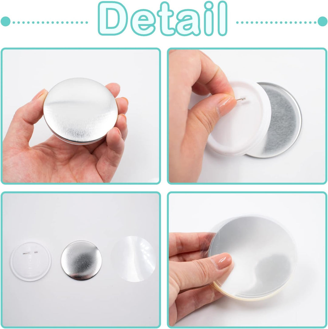 100 Stück 58mm Leere Schaltfläche Abzeichen Button Teile Button Supplies Back Button Teile für Butto
