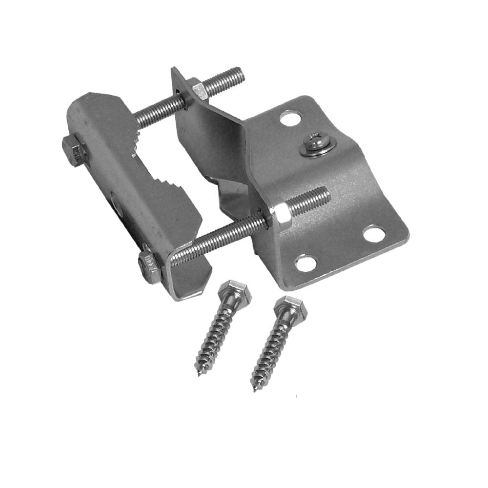 A.S.Sat 46163 Stahl-Mastfuss für Rohre 60 mm (Erdungsklemme verdrehsicher, 2 Schrauben)