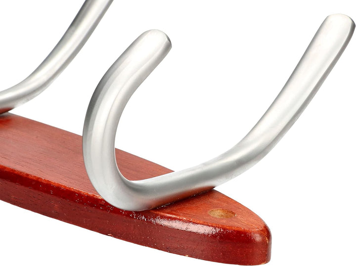 KOTARBAU® Holz-Garderobenhaken mit 5 Haken Kleiderhacken für Wandmontage Satin, 5 Haken