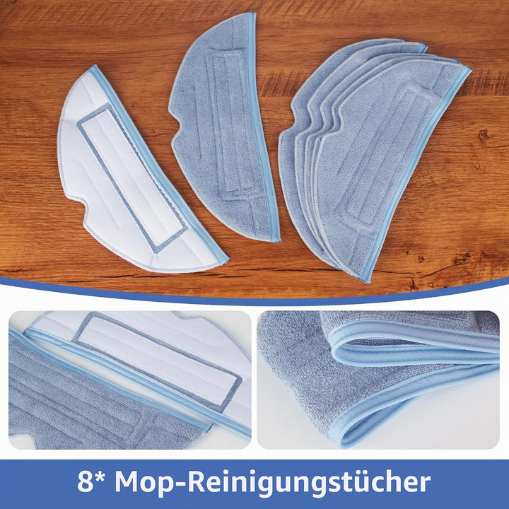 8 Stück Wischtücher für Roborock S8/S7/S7 MaxV Ultra/S7 MaxV Plus/S7 MaxV/S7 Max Ultra/S7 Pro Ultra/