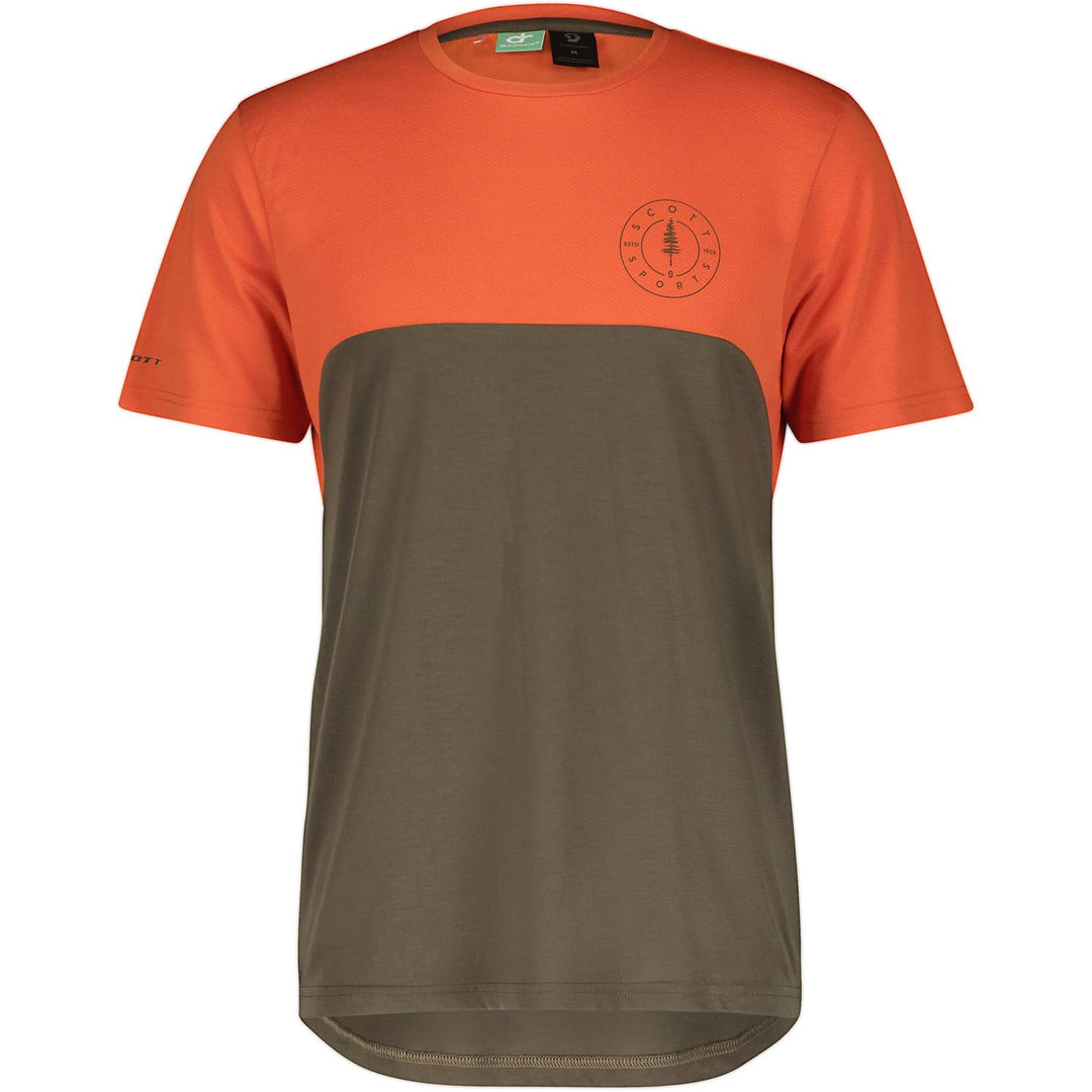 Scott Trail Flow DRI Fahrrad Trikot kurz braun/orange 2023 S Braze Orange/Shadow Brown, S Braze Oran