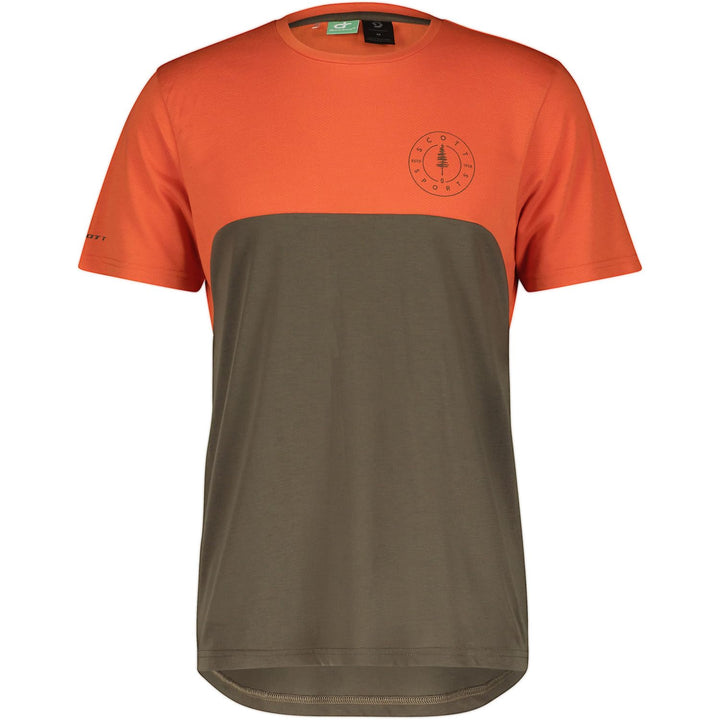 Scott Trail Flow DRI Fahrrad Trikot kurz braun/orange 2023 S Braze Orange/Shadow Brown, S Braze Oran