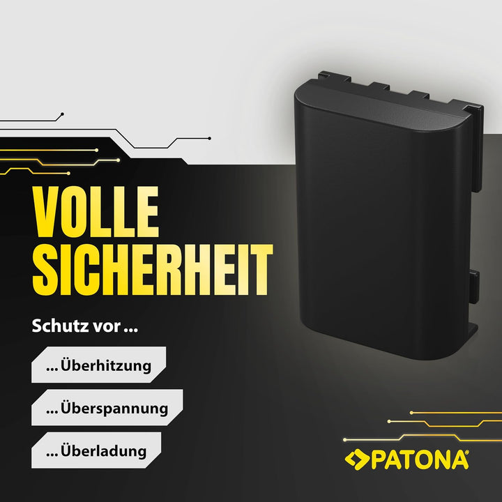 PATONA 2X Akku Ersatz für Canon NB-2L, NB-2LH Battery Pack 600mAh 4.4Wh | Ersatzakku für EOS 350D 40