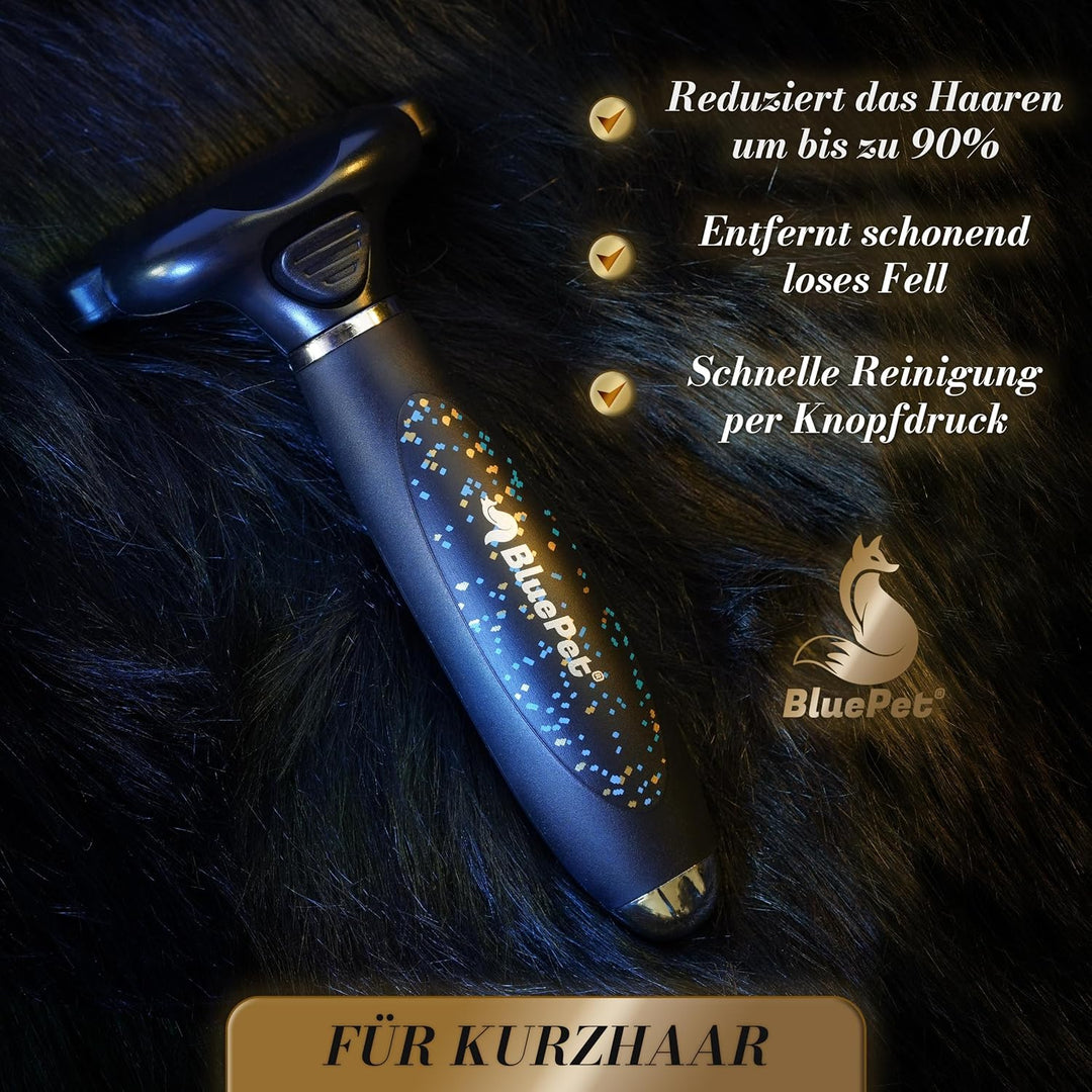 BluePet LIMITED Katzenbürste & Hundebürste Kurzhaar zum Entfernen von losem Fell & Unterwolle I Bis