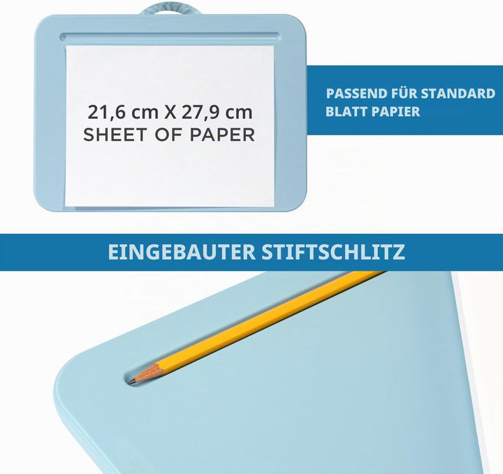 LAPGEAR Kompakter Schossschreibtisch – Alaskan Blue – passend für Laptops bis zu 38,1 cm (15 Zoll) –
