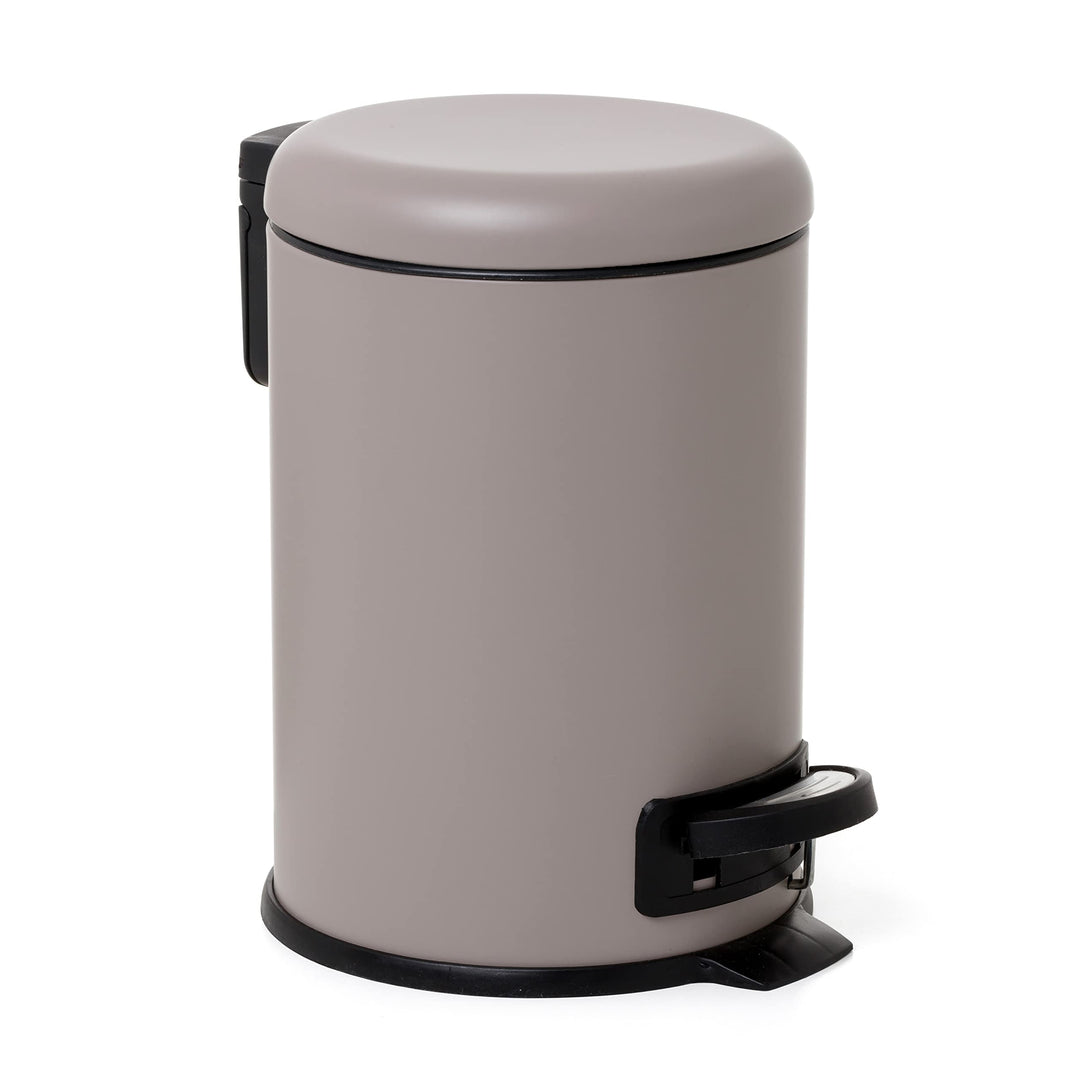TATAY Kosmetikeimer mit Edelstahlpedal, 3L Kapazität, herausnehmbarer Innenraum, Soft-Lock-Verschlus