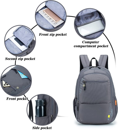 BAGZY Reiserucksack Rucksack Handgepäck 40x20x25 Ryanair Laptoptasche 15.6 Zoll Klein Rucksack Leich