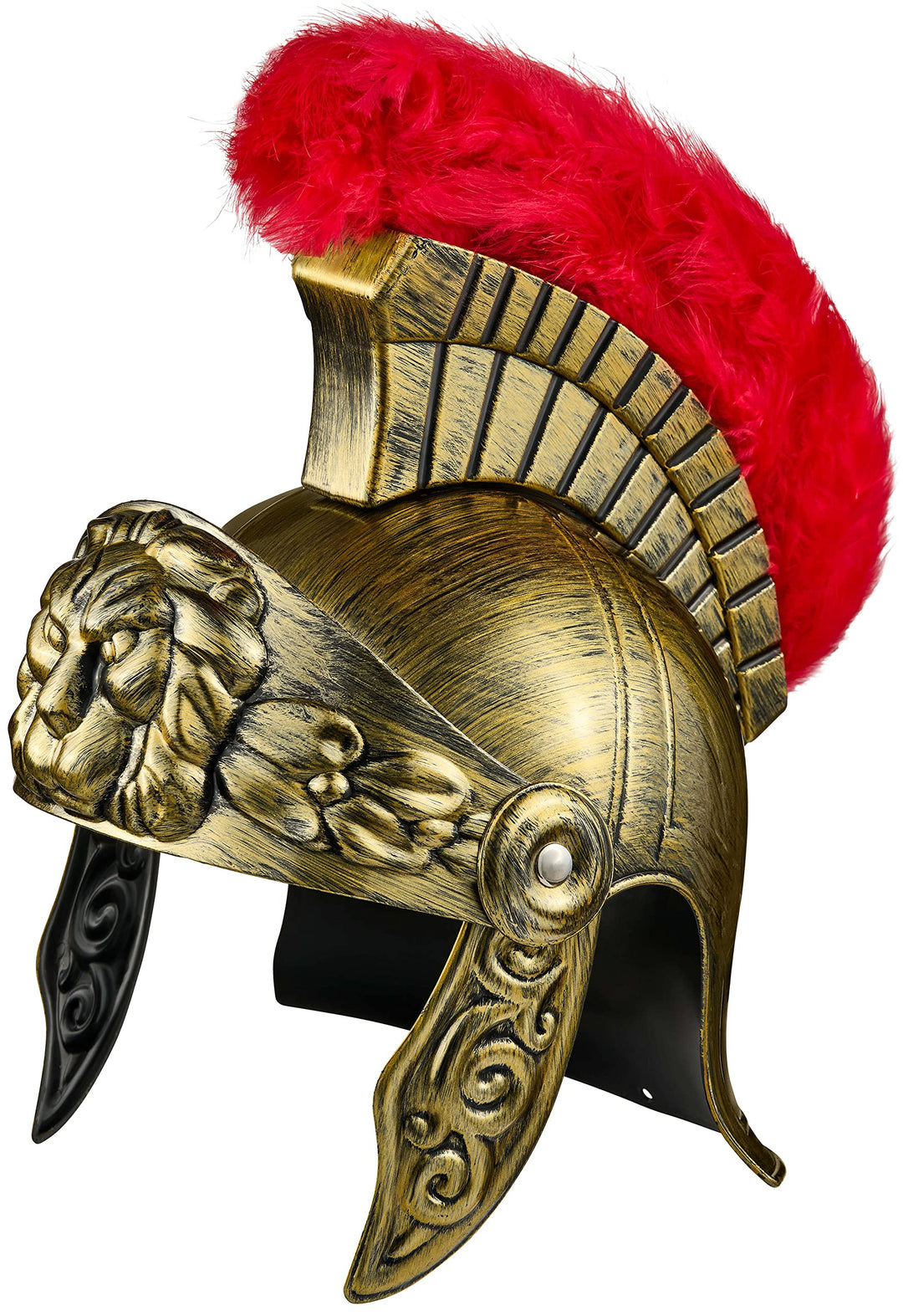 Balinco Römerhelm | Römer Helm Gold | Krieger | Römischer Kämpfer | Roman Gladiator - für Damen & He