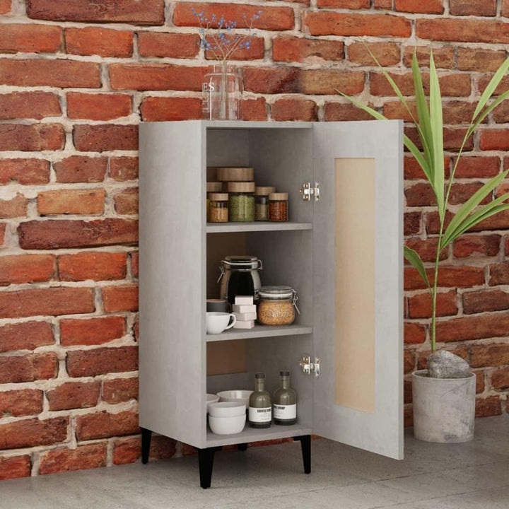Sideboard Betongrau 34,5x34x90 cm Schrank Klein Kommode Kommoden &amp; Sideboards Flur Kommode WC Schran