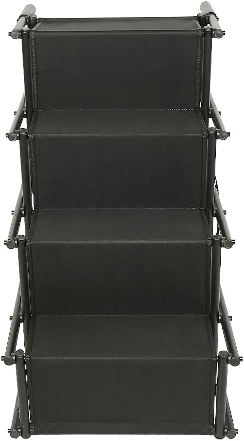 Hundetreppe - 4 Stufen Hundetreppe Auto Faltbare Hunderampe für Auto, Sofa oder Bett, rutschfest, Be