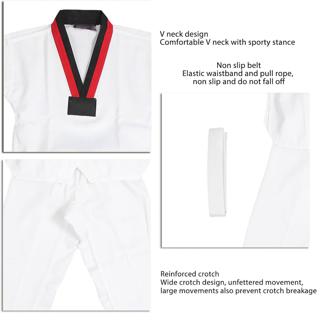 Taekwondo-Anzug, Elastischer Bund, rutschfest, Atmungsaktiv, Bequem, Taekwondo-Anzug für Zum Trainin