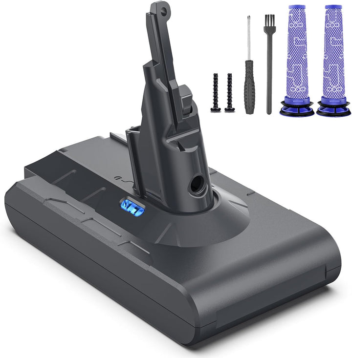 Keenstone V8 Akku 8000mAh, Ersatzakku Für Dyson SV10 V8 Absolute Animal Motorhead Fluffy Slim Fluffy