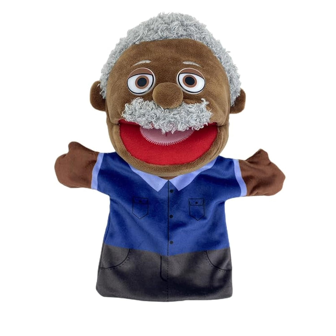 LOMTRATS Familie Handpuppen für Kinder, beinhaltet Opa, Oma, Papa, Mama, Tochter, Sohn mit beweglich