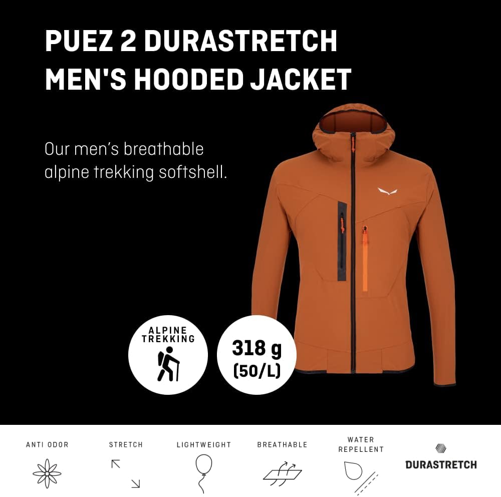Salewa Herren Puez 2 Dst M Fz Hdy Pullover & Sweatshirts XXL Black Out, XXL Black Out