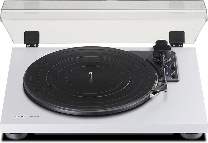 Teac TN-180BT(W) Hifi Plattenspieler mit Bluetooth Sender für Lautsprecher und Kopfhörer (Riemenantr