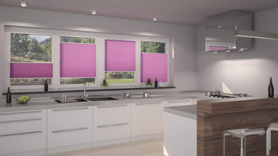 DecoProfi Plissee, Stoff, Flieder, 70 cm x 220 cm, 70 cm x 220 cm