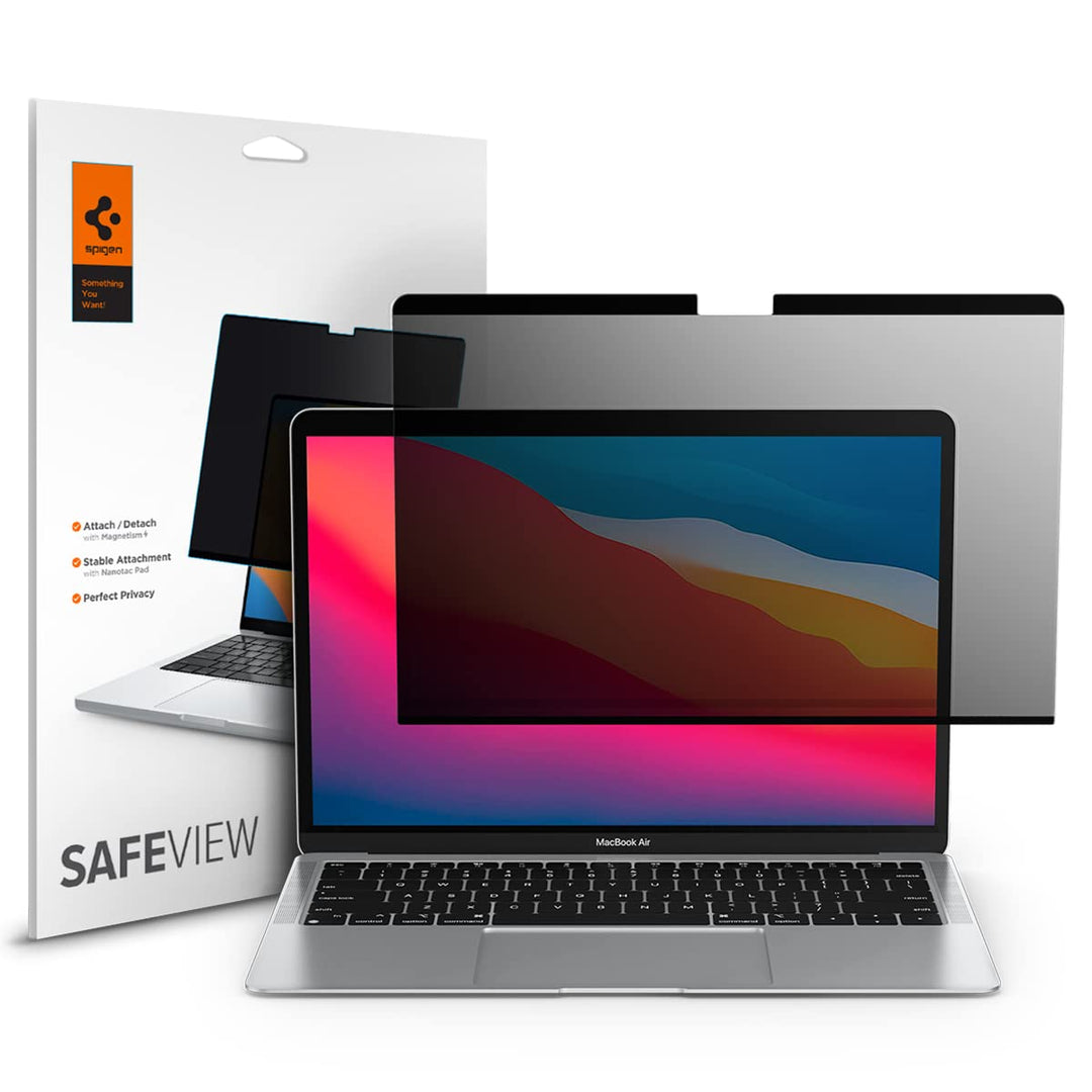 Spigen SafeView Magnetischer Blickschutzfilter für MacBook Pro 13 Zoll (2017-2021), MacBook Air 13 Z