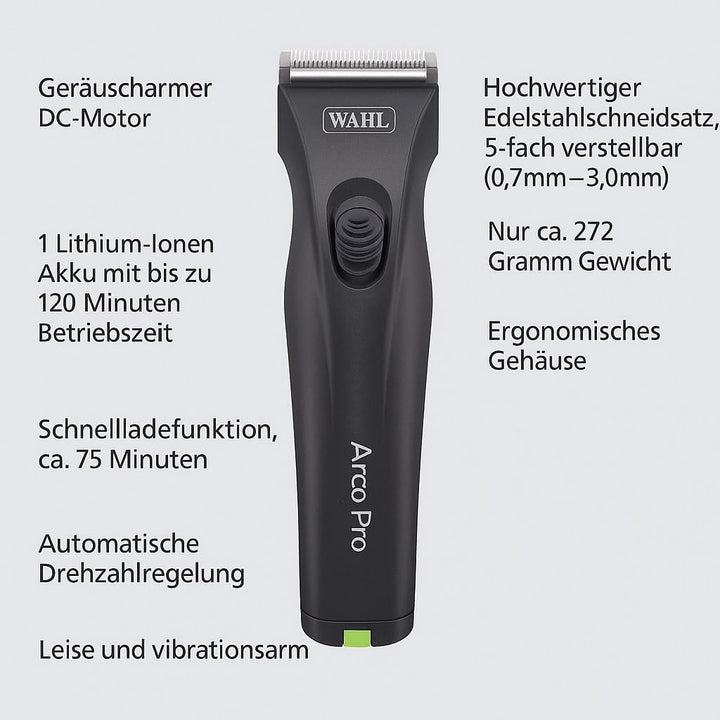 Rotschopf24 Edition: Akku Schermaschine,-für Profis Moser Pro Edition-, 2 XL Akku + 8 Metallaufsteck