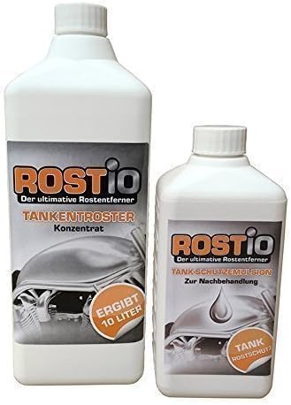 Rostio Tankentroster 1 Liter Plus Tank - Schutzemulsion Tankversiegelung Set Tankentrostung