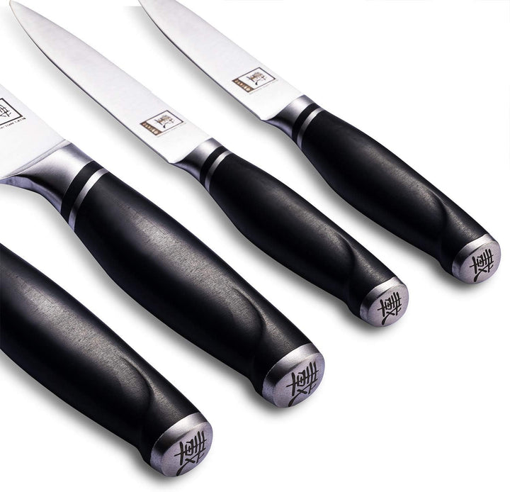 zayiko NAMI Messerset, 4-teilig, Chef- &amp; Brotmesser aus deutschem Edelstahl 4er Set, 4er Set