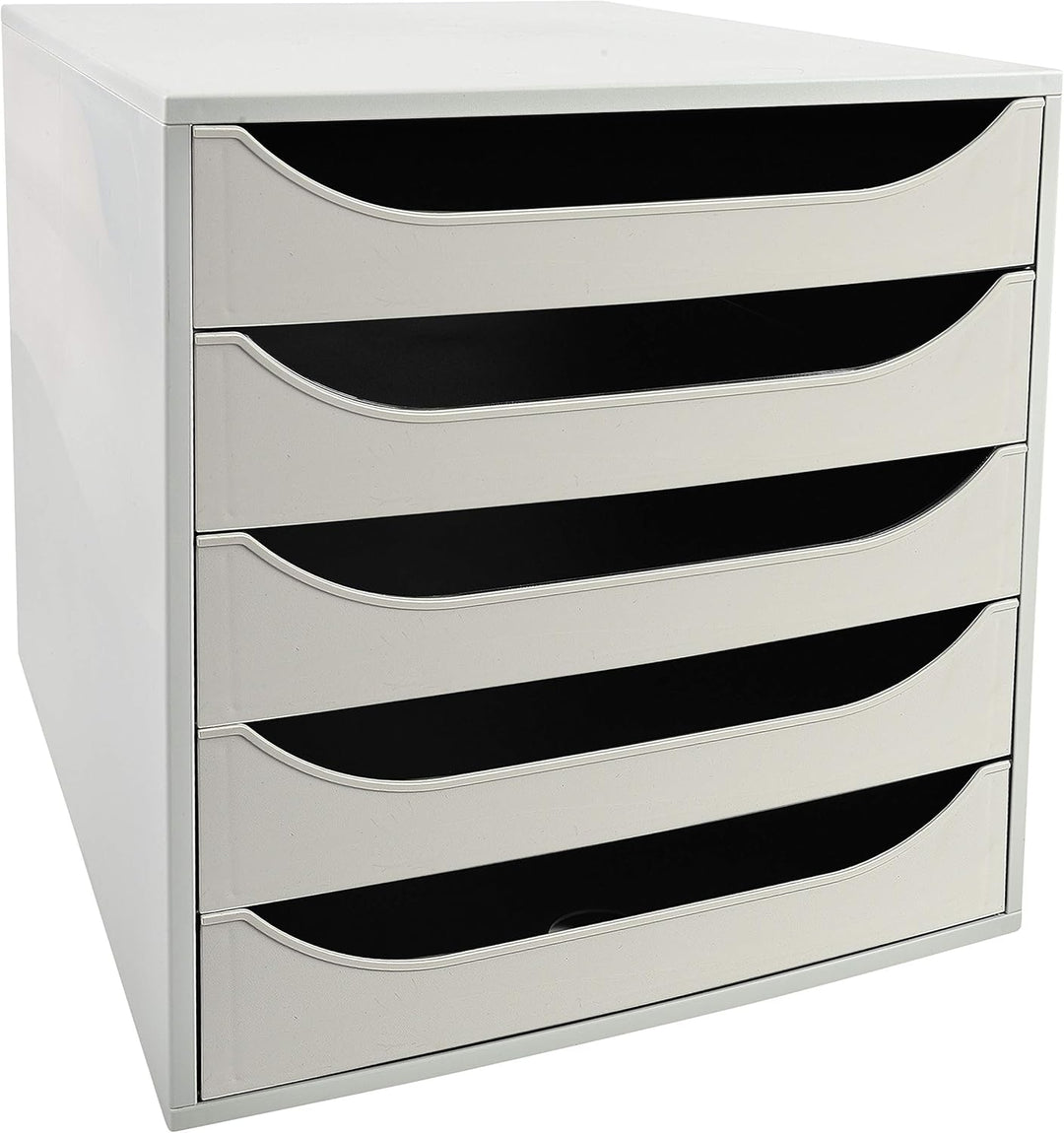 Exacompta 229606D Ablagebox Office mit 5 Schubladen für DIN A4+ Dokumente. Ecobox mit hoher Kapazitä