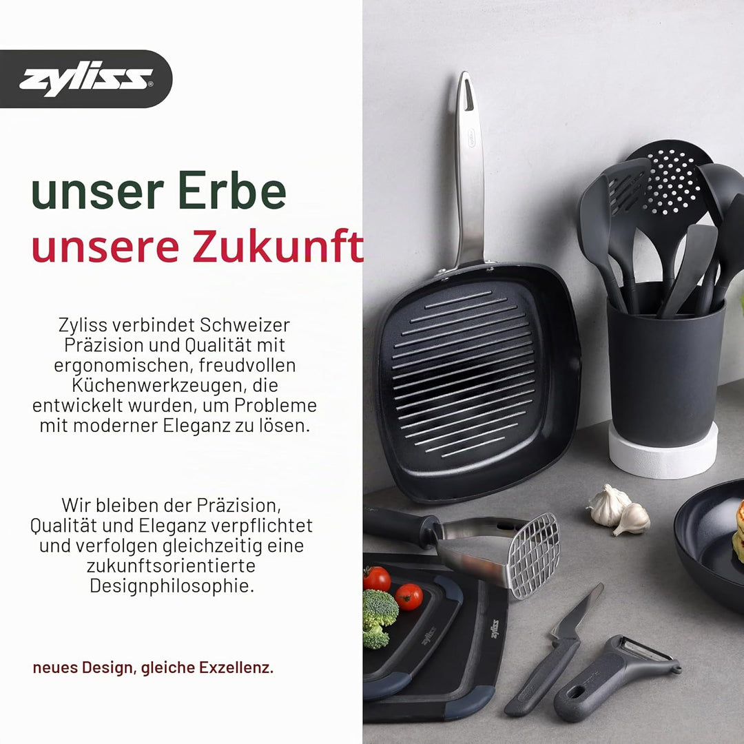 Zyliss Zick Zick 3 Manueller Lebensmittelzerkleinerer, manueller Gemüseschneider und -würfelschneide