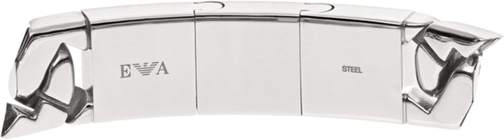 Emporio Armani Armband Für Männer Heritage, 18,50 Cm +/-1,00 Cm Silbernes Edelstahlarmband, EGS24350