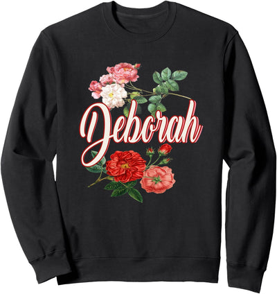 Deborah Name With Flowers Sweatshirt