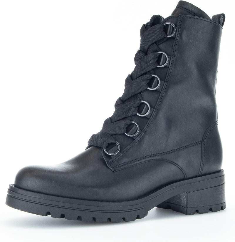 Gabor Damen Combat Boots, Frauen Stiefeletten,Wechselfussbett,Moderate Mehrweite (G),uebergangsstief