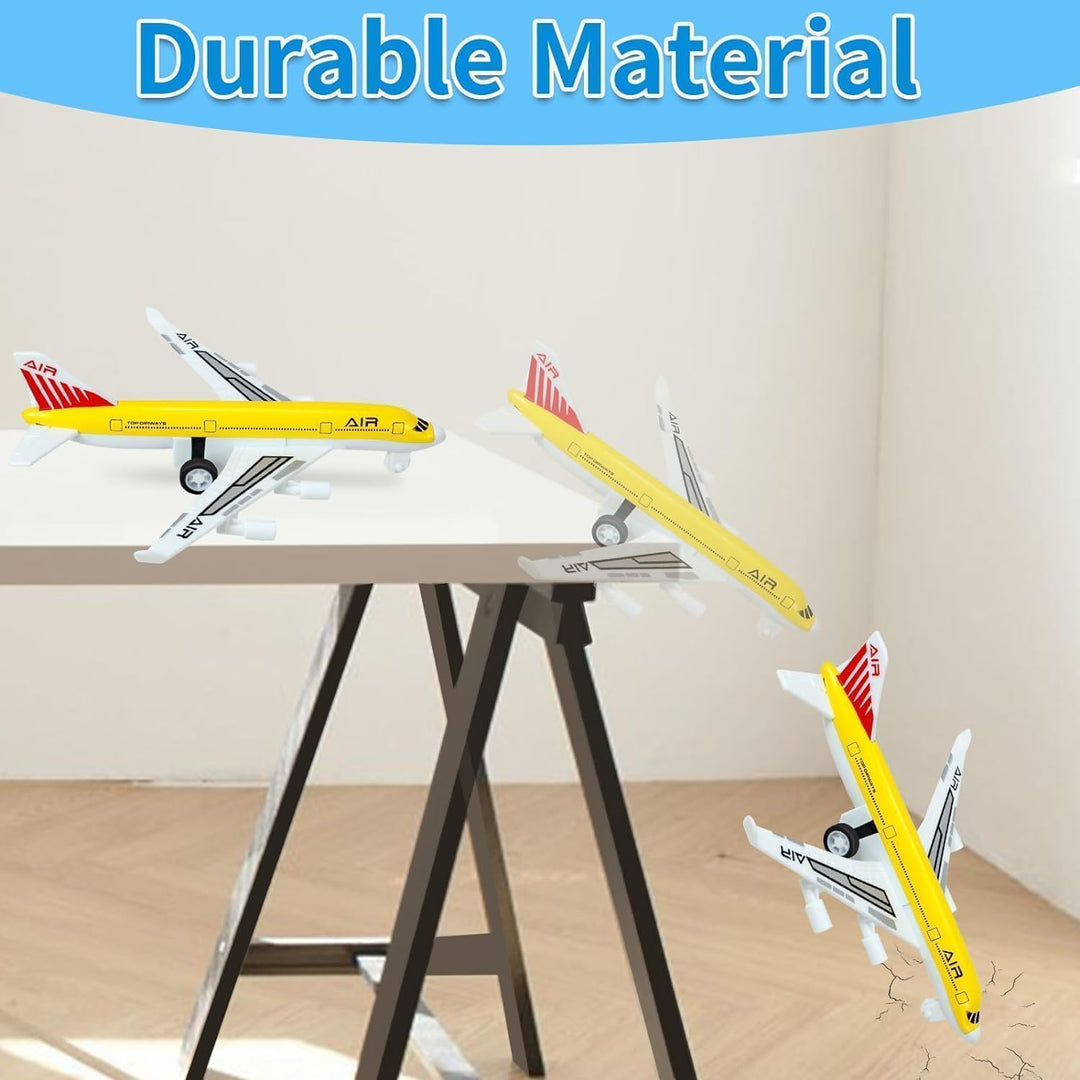 Flugzeug-Spielzeug, Metall-Flugzeug zum Zurückziehen, Flugzeugspielzeug für 3 4 5 6 Jahre alte Junge